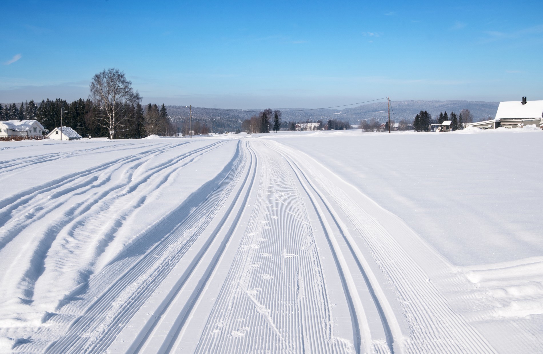 Trikkeskinner ved Ask