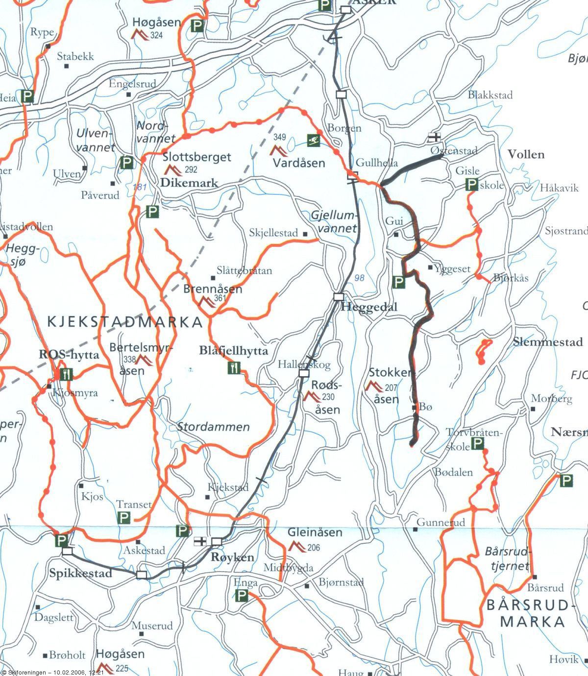 Turkart Gullhella - Sydskogen