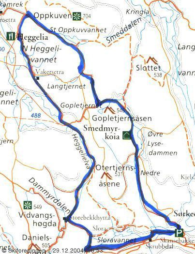 Turkart skansebakken - Heggelia