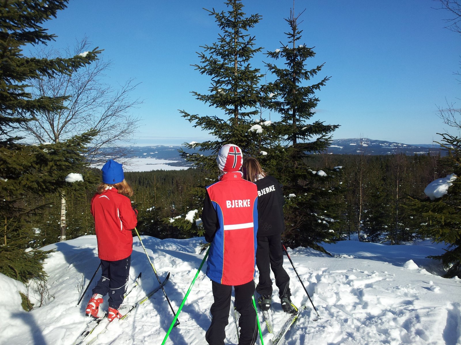 Utsikt fra Høgmåsan mot Hurdalssjøen