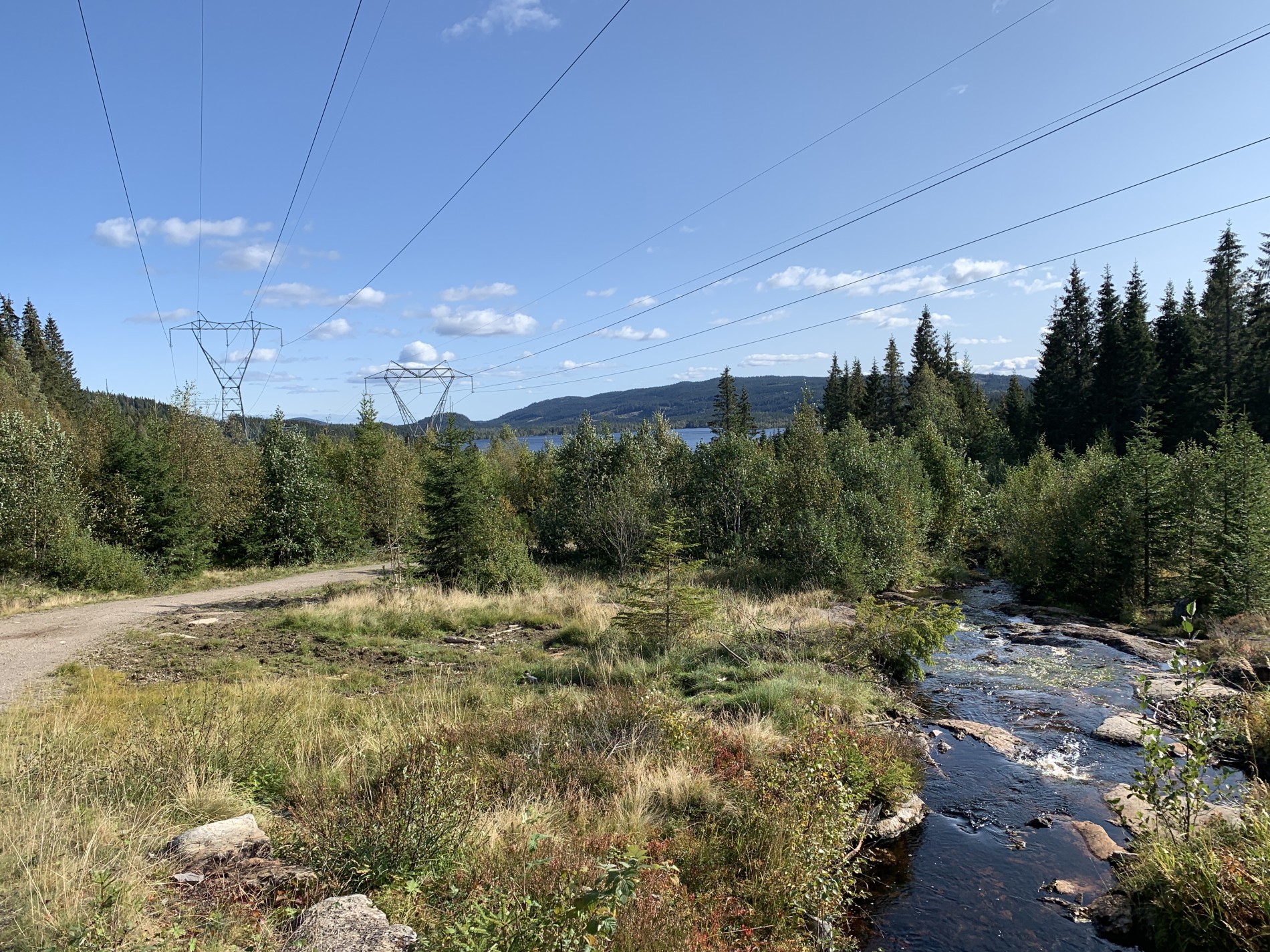Utsikt fra rasteplass 500 meter nord for Sæterroa