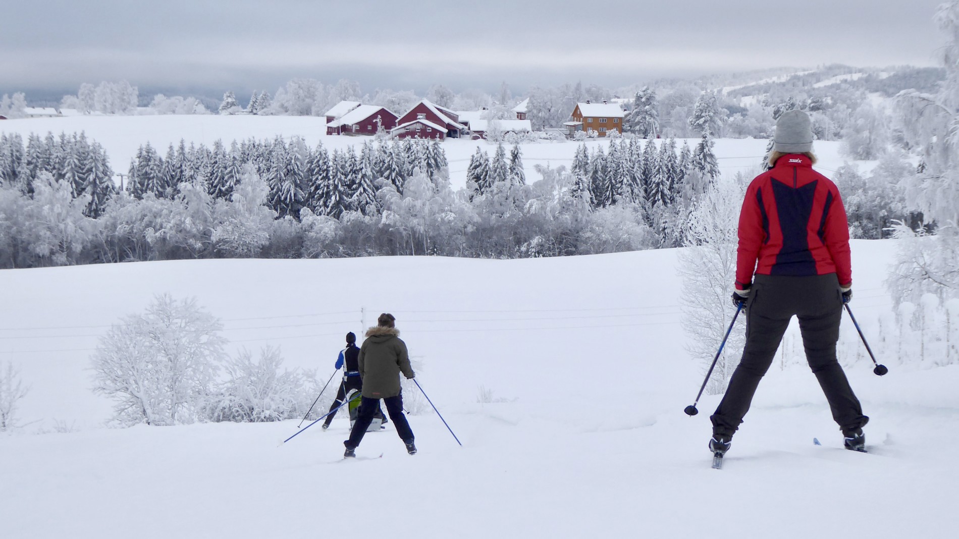 Utsikt mot Ballangrud på Hadeland