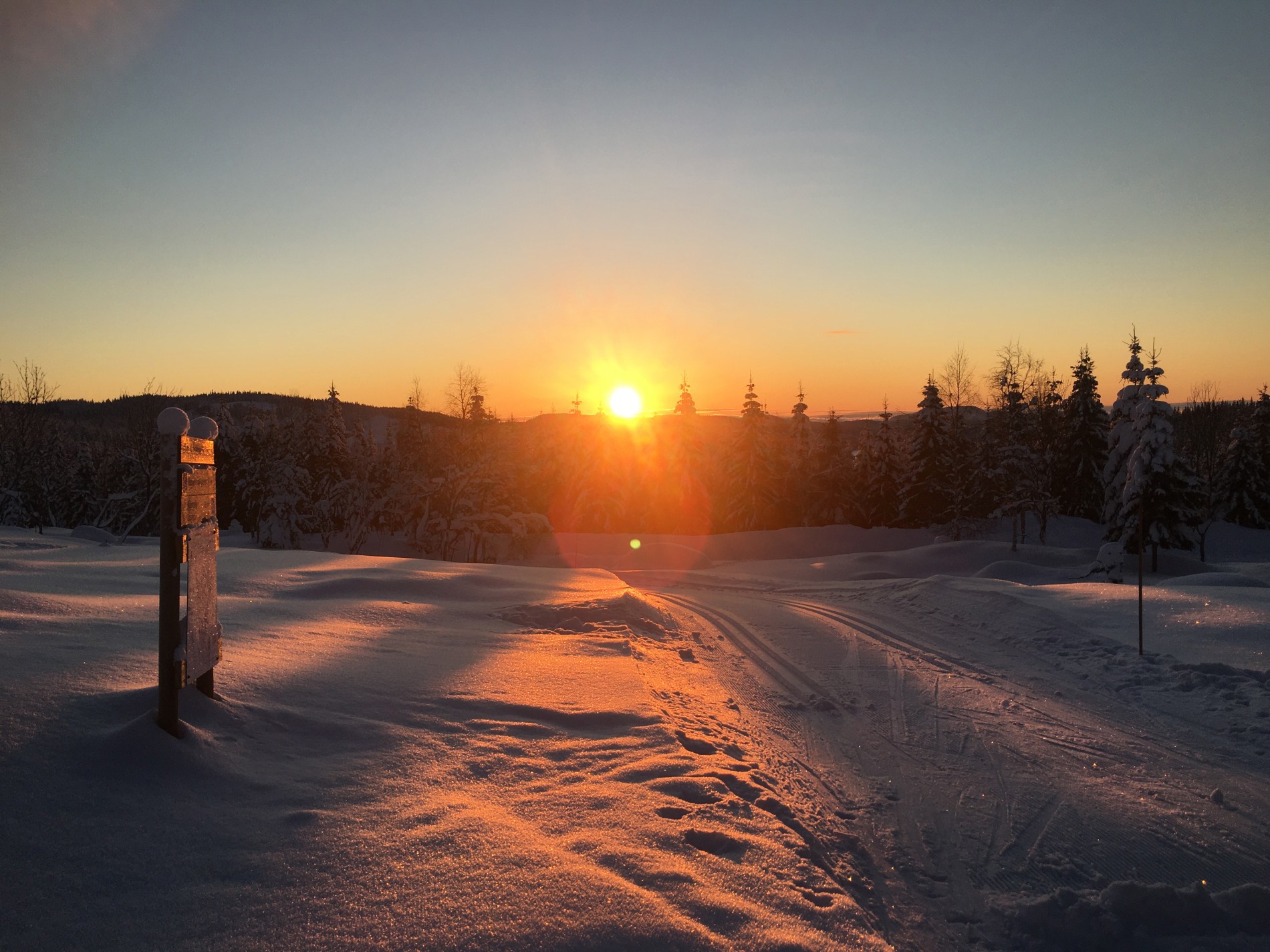 Vakkert ved Øvre Nybrenna