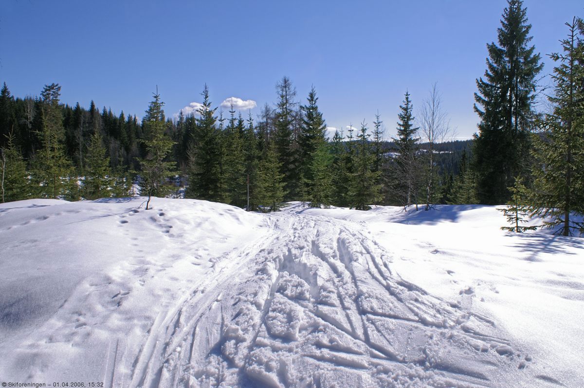 Våren har begynt å sette sitt preg på scooterløypen