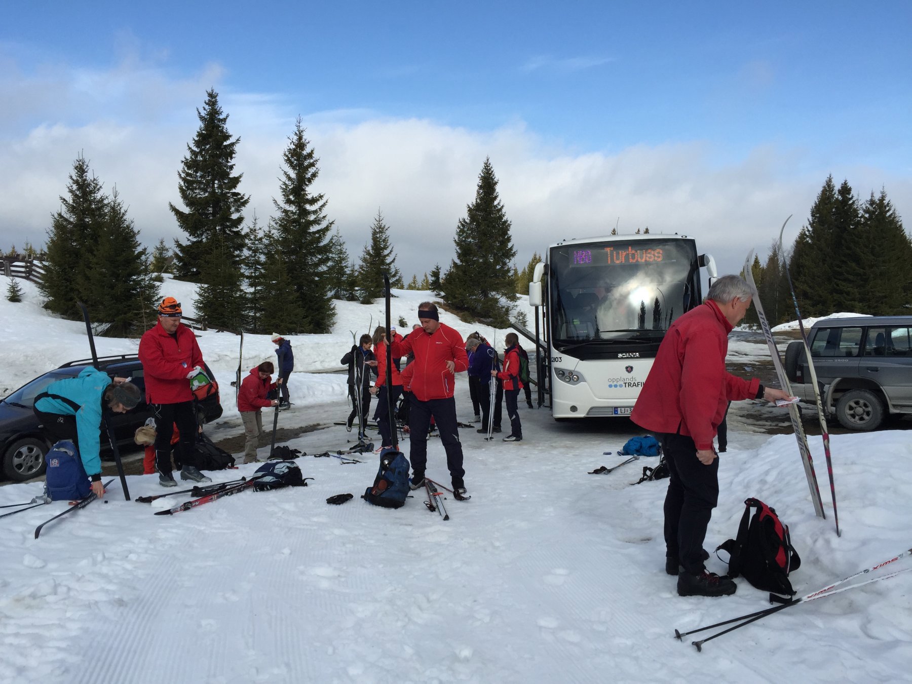 Vårtur 2015: klar for vårtur på Totenåsen