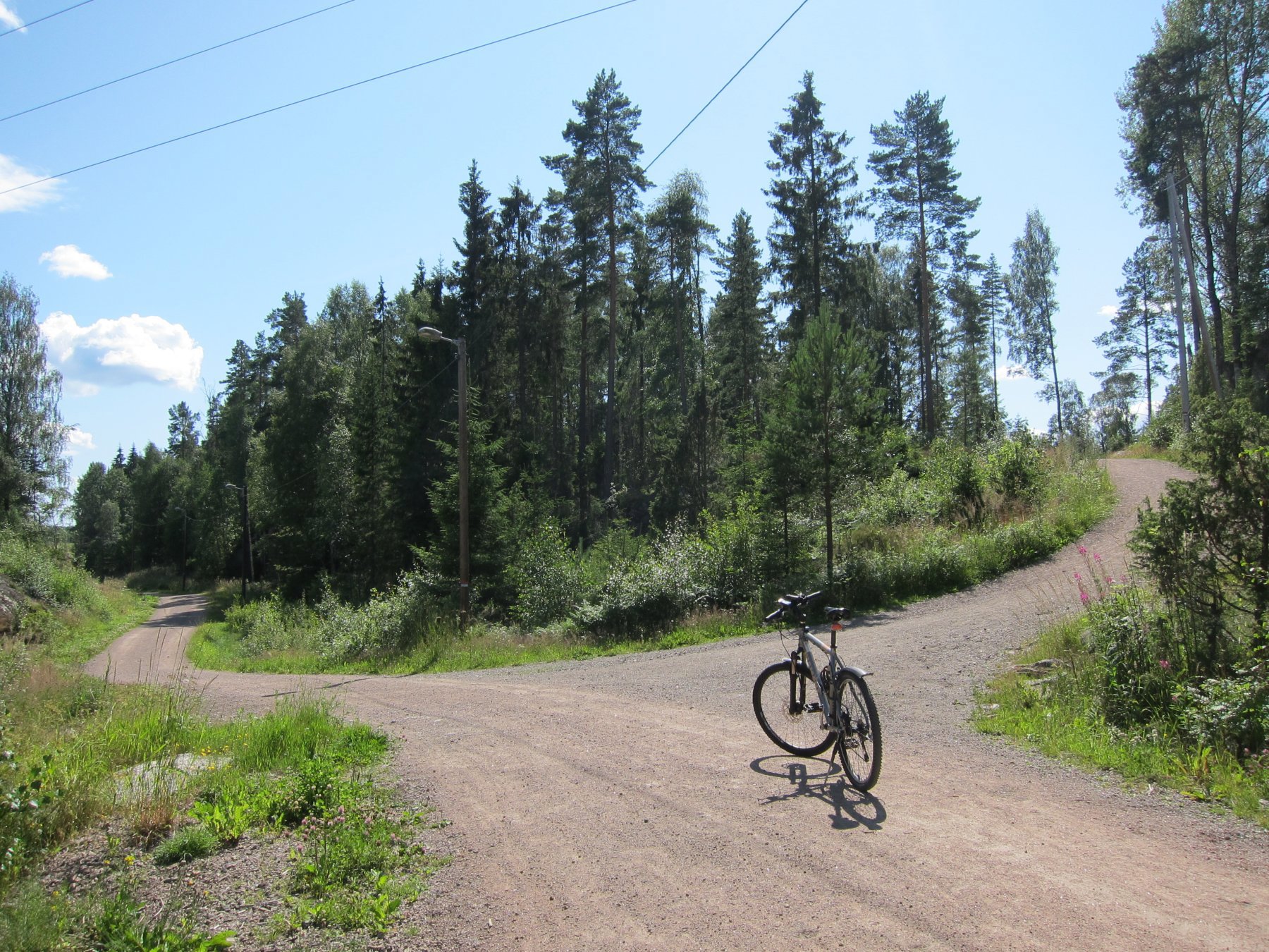 Veivalg øst for Dalsåsen