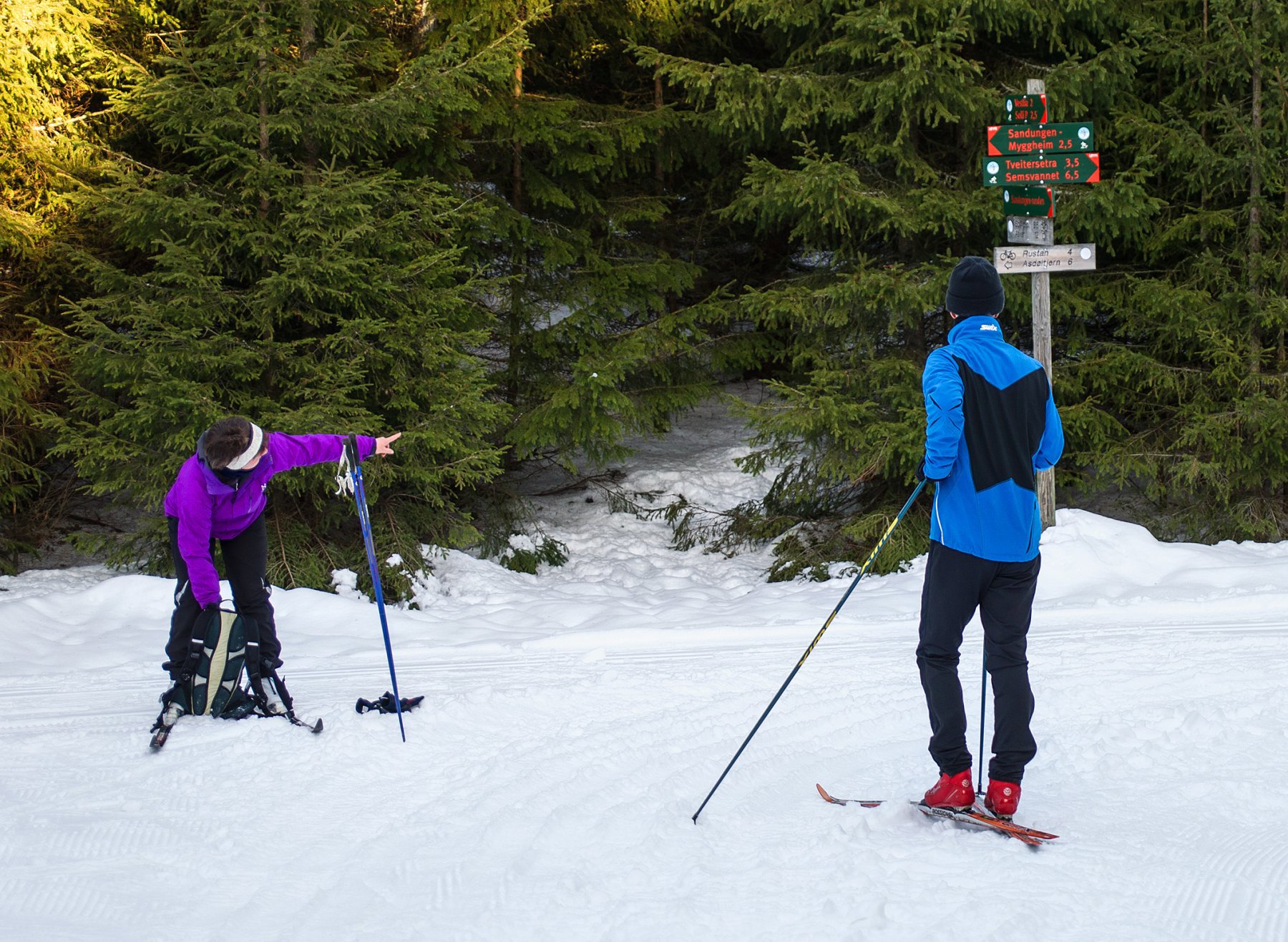 Veivalg ved Junkertangen