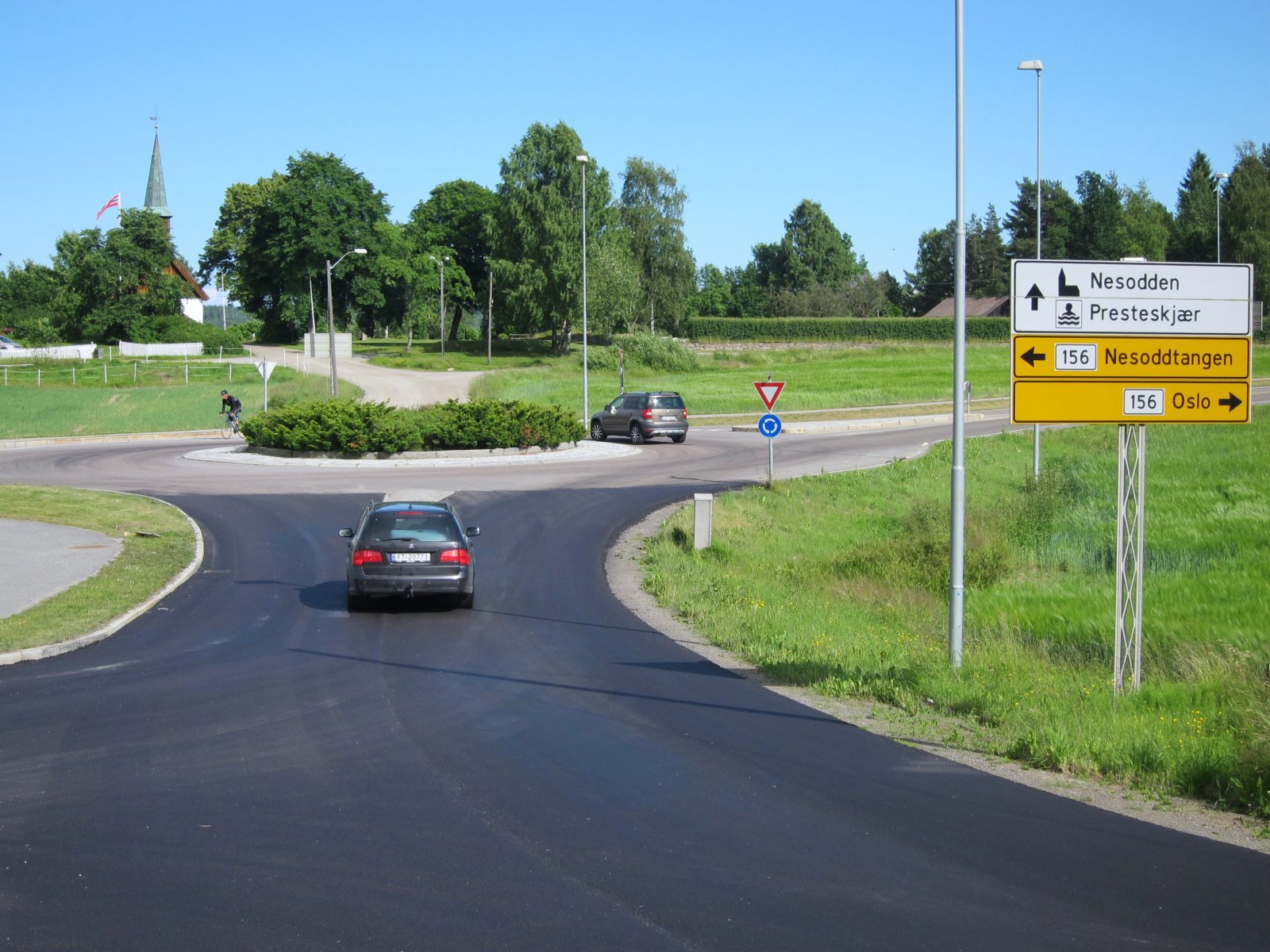 Veivalg ved Nesodden kirke