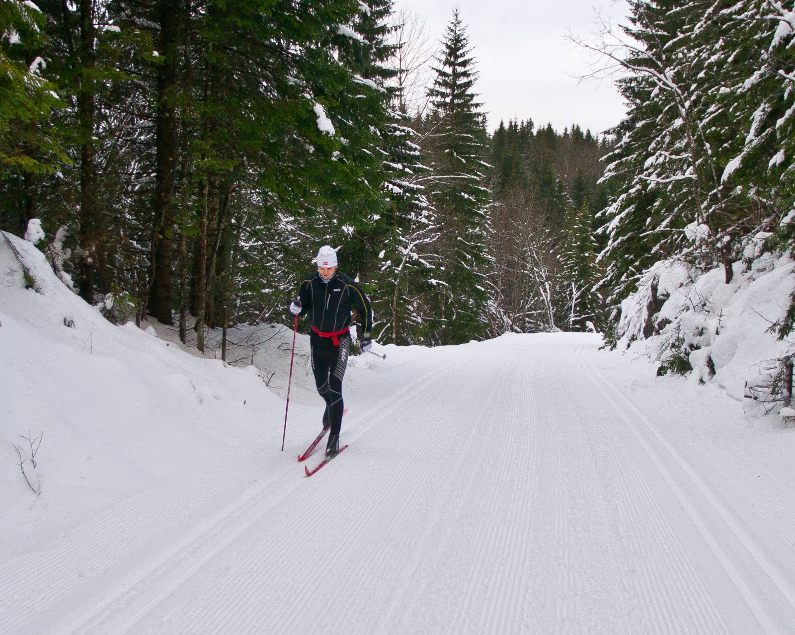 Veldig gode forhold i Vestmarka!