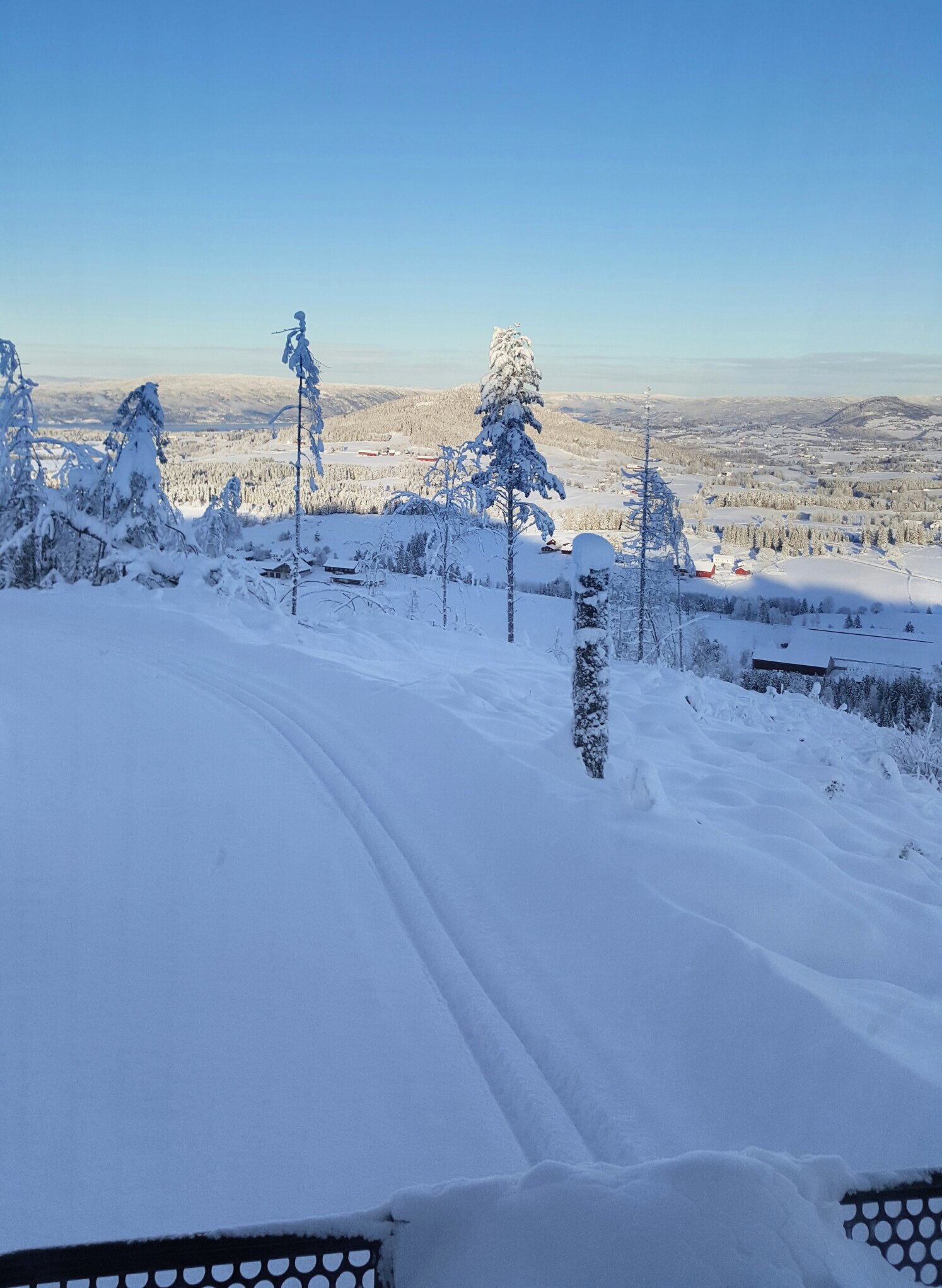 Vinterpanorama ved Buhammeren