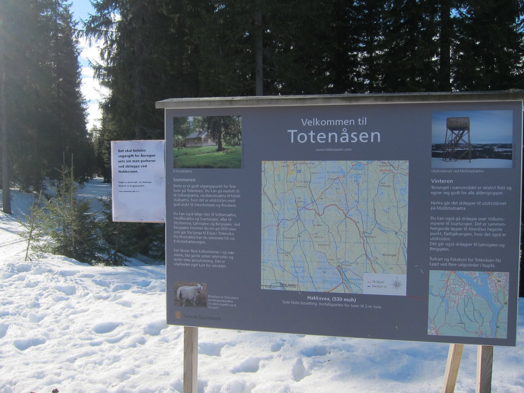 Viser vei fra Hakksvea