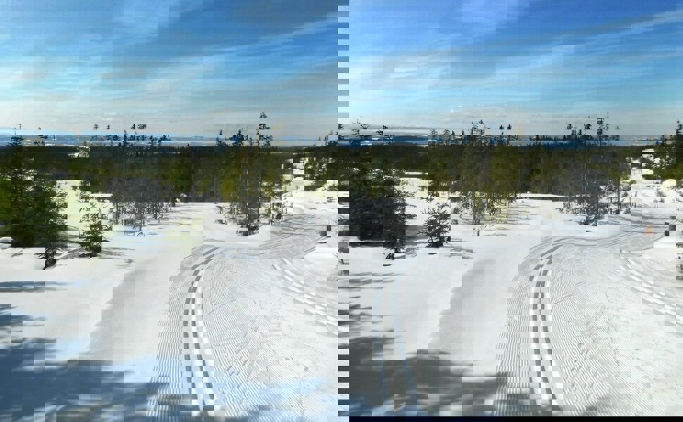 Ny løypestubb opp til Lauvhøgda