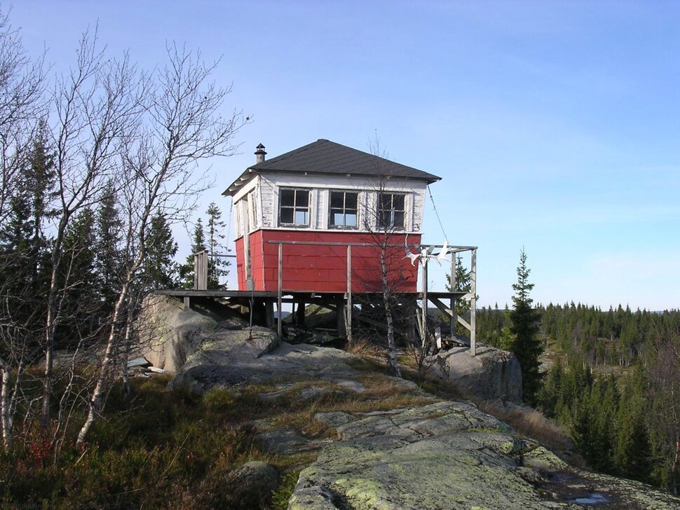 Det gamle brannvakthuset på Kjerkeberget