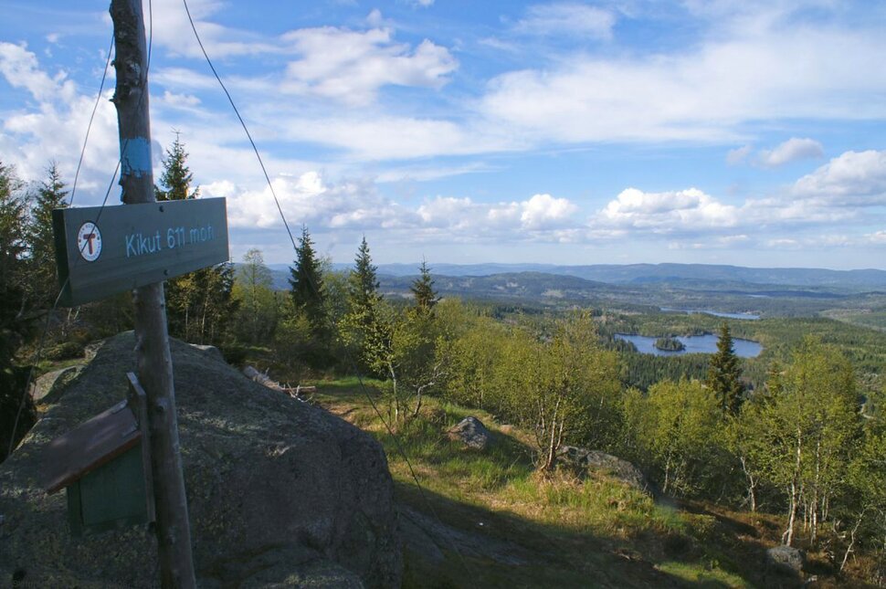 Utsikt fra Kikuttoppen
