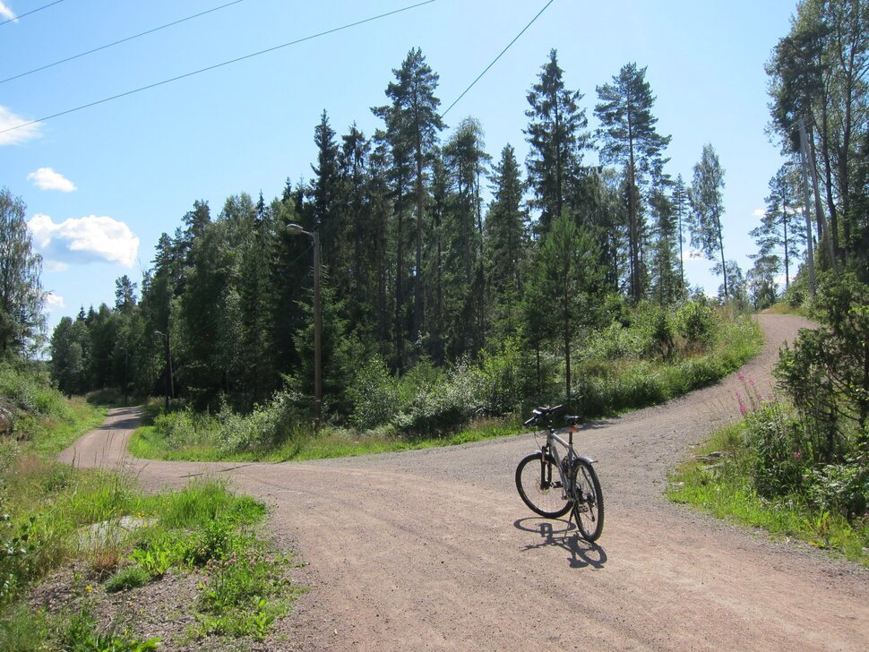 Veivalg øst for Dalsåsen