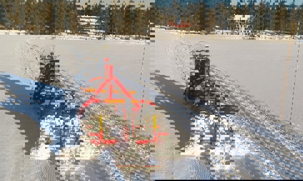 Løypekjøring på Skumsjøisen