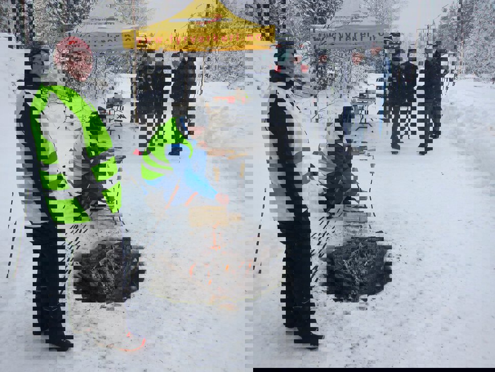 God service på Skrukli stasjon