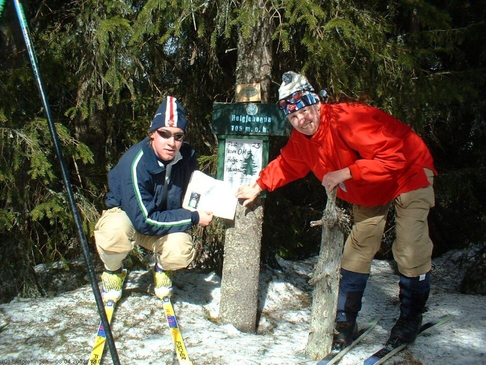 På toppen av Helgehaugen, 705 moh.