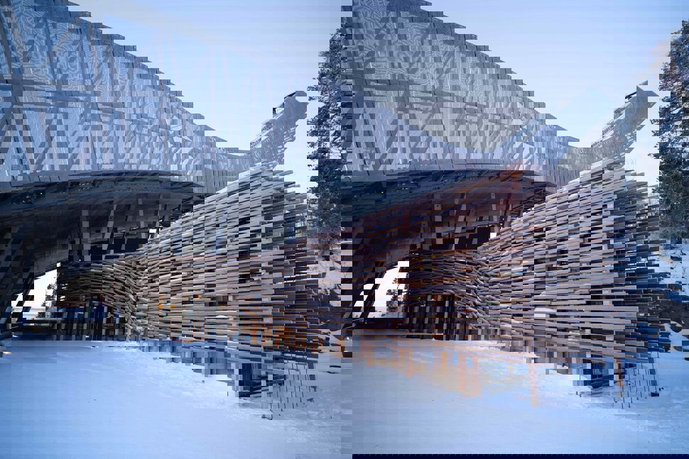 Hoppkafeen ligger i det nyrenoverte Skimuseet